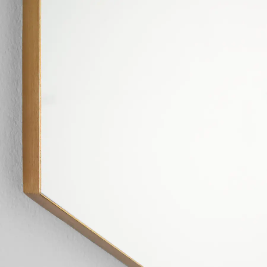 Hexagon Mirror 24" x 34" - Gold - Image 3