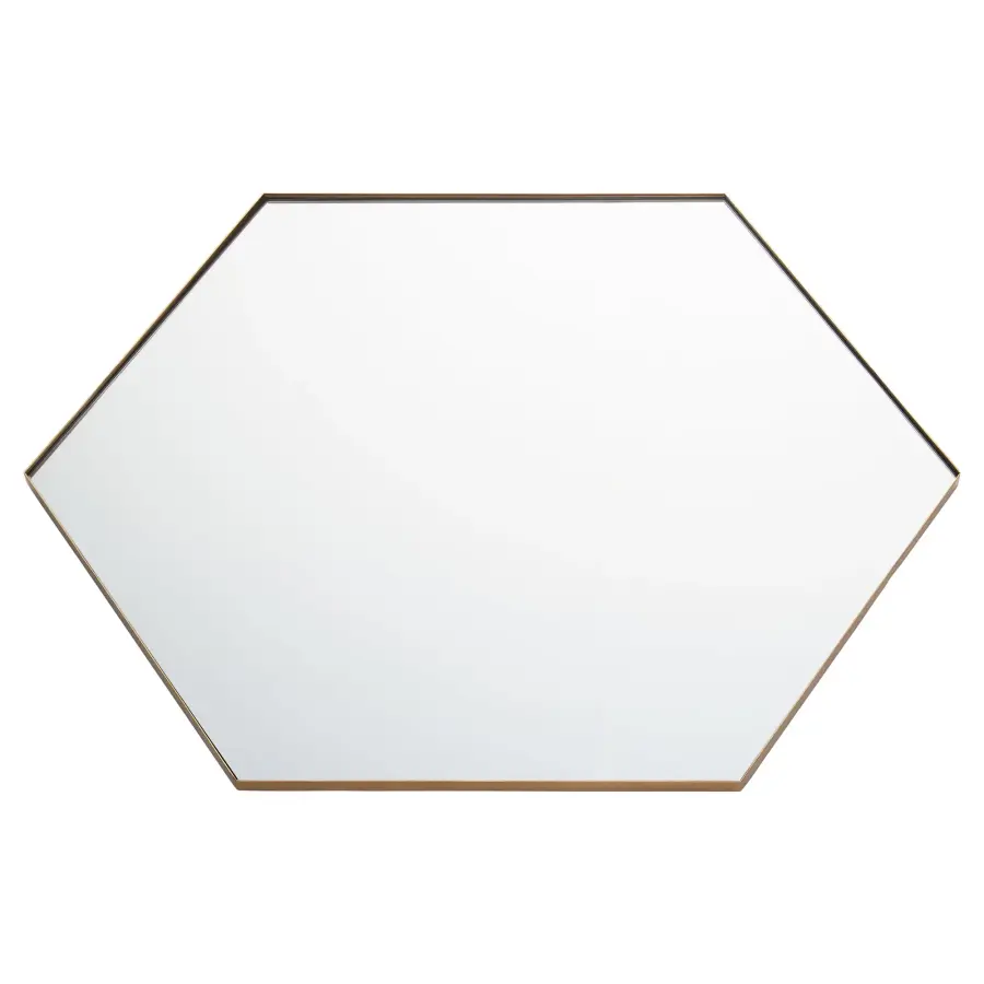 Hexagon Mirror 24" x 34" - Gold - Image 4