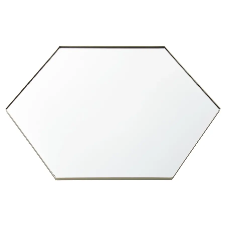 Hexagon Wall Mirror 24" x 34" - Silver - Image 4