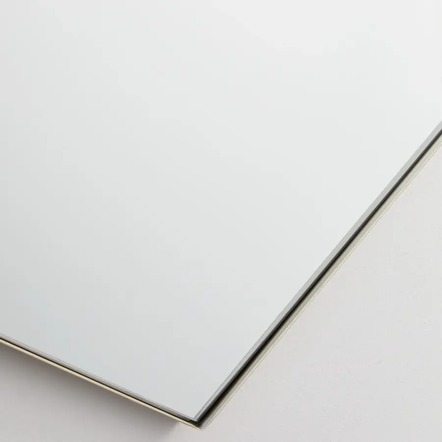 Hexagon Wall Mirror 28" x 40" - Silver - Image 2