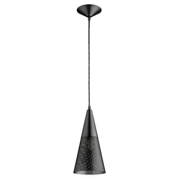 Mesh Cone Pendant - Matte Black - Image 1