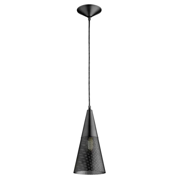 Mesh Cone Pendant - Matte Black - Image 2