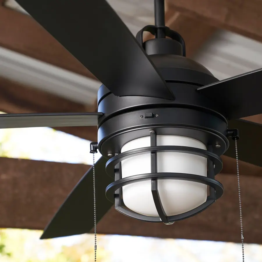 Niles 64" Wet Rated Ceiling Fan with LED Light - Image 4