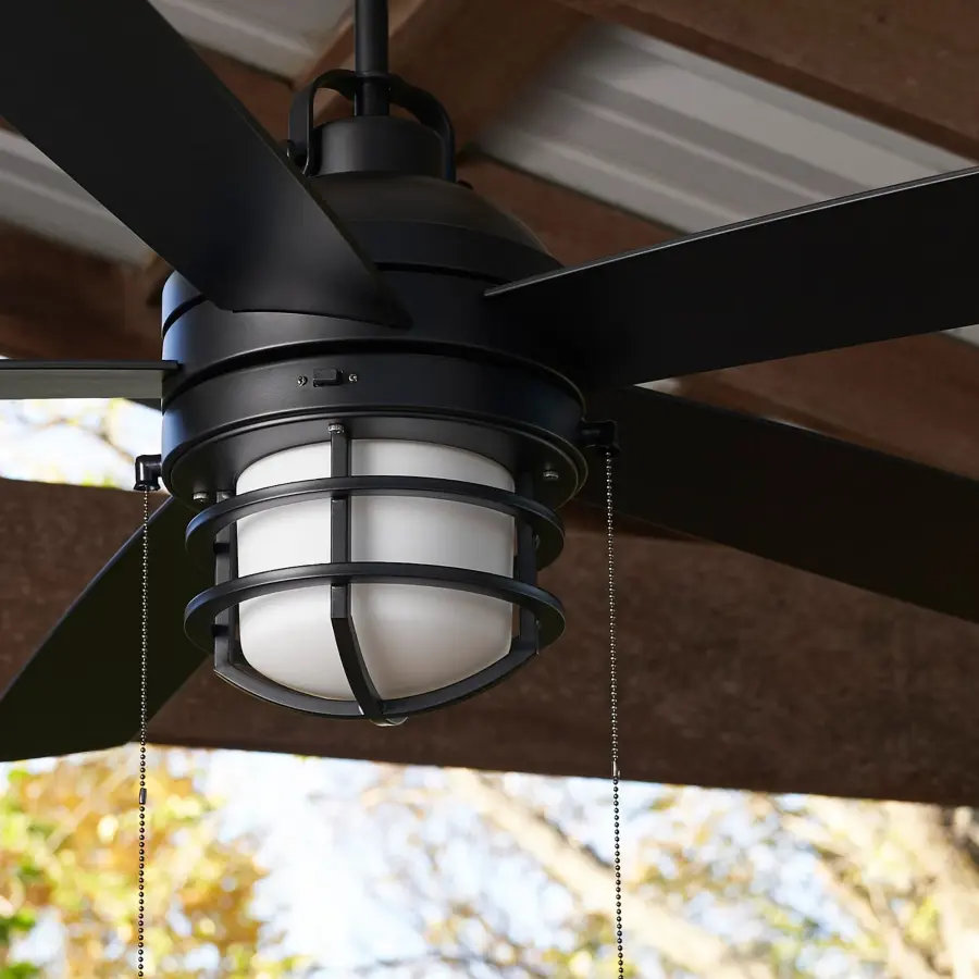 Niles 64" Wet Rated Ceiling Fan with LED Light - Image 5