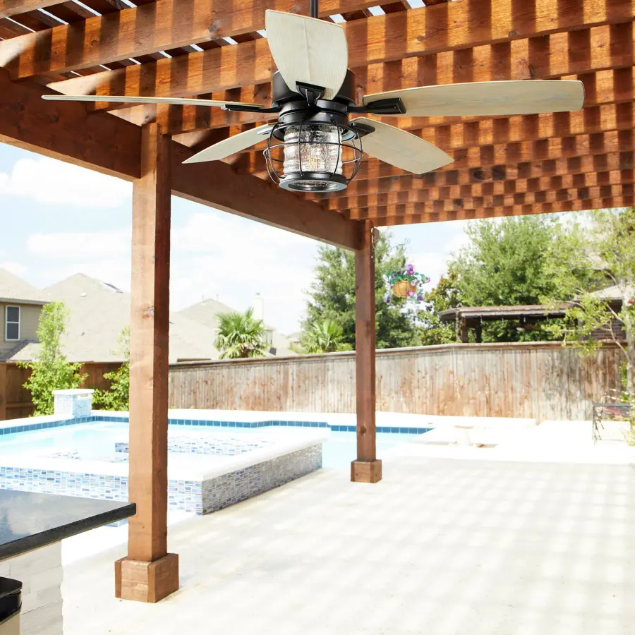 Galveston 52" Indoor/Outdoor Ceiling Fan with LED Light - Image 4