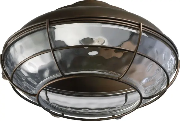 The Hudson LED light kit transforms ceiling fans with industrial-inspired design featuring protective cage detailing and hammered glass. Damp-rated for versatile indoor-outdoor use, it brings barn hardware aesthetics to porches, patios, and farmhouse interiors.