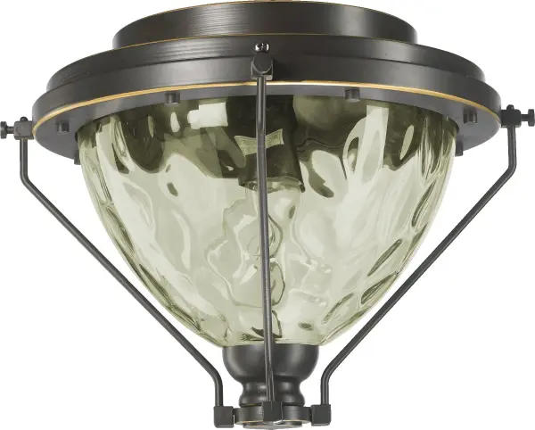 The Adirondacks LED Kit transforms standard ceiling fans into statement pieces with its hand-hammered amber glass and old world bronze finish. Perfect for rustic, farmhouse, or lodge-inspired interiors seeking authentic craftsmanship.
