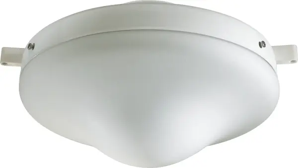 This sleek opal glass LED light kit delivers soft, ambient illumination perfect for damp and wet-rated environments. Its minimalist design complements modern ceiling fans in covered patios, porches, and spa-inspired interiors.