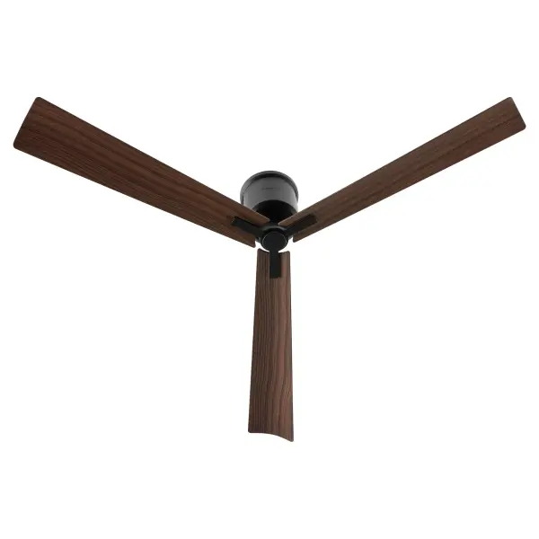 The Osprey 56" combines 19th-century revival charm with modern wet-rated performance. Its hugger mount design makes it ideal for low ceilings while the matte black finish adds industrial sophistication to covered outdoor spaces.