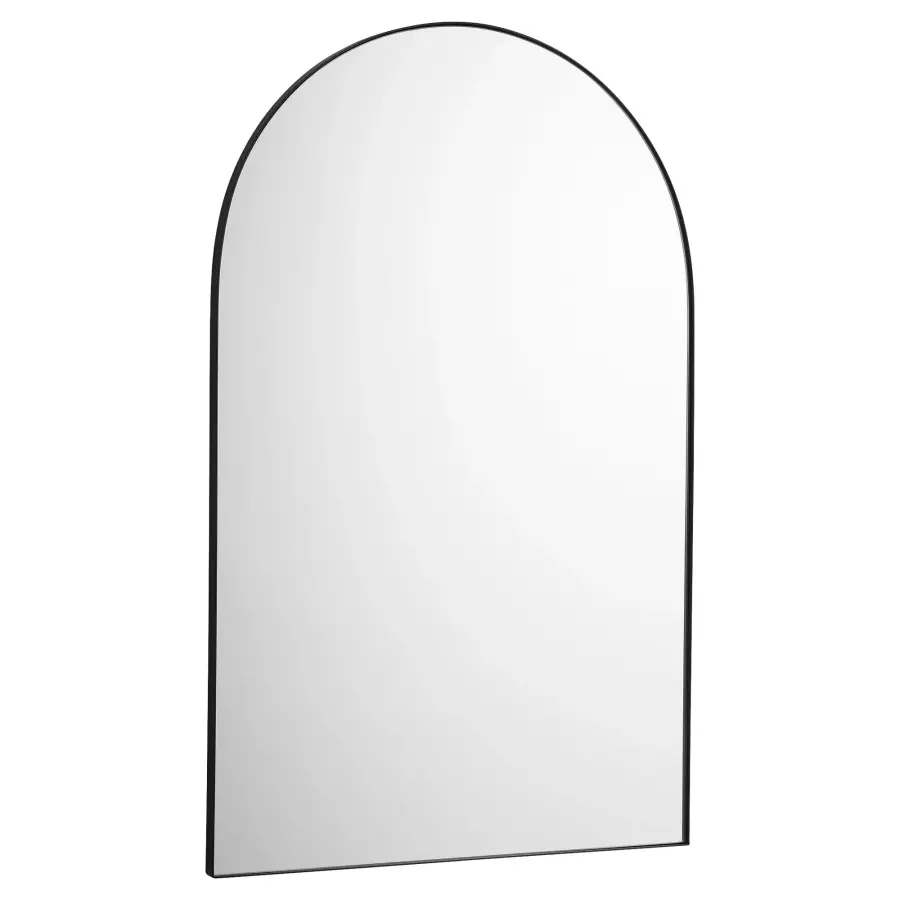 24" x 38" Arch Mirror in Matte Black - Image 1