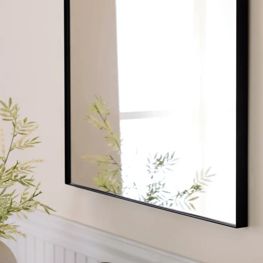 24" x 38" Arch Mirror in Matte Black - Image 6