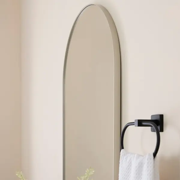 24" x 38" Arch Mirror in Silver - Image 5