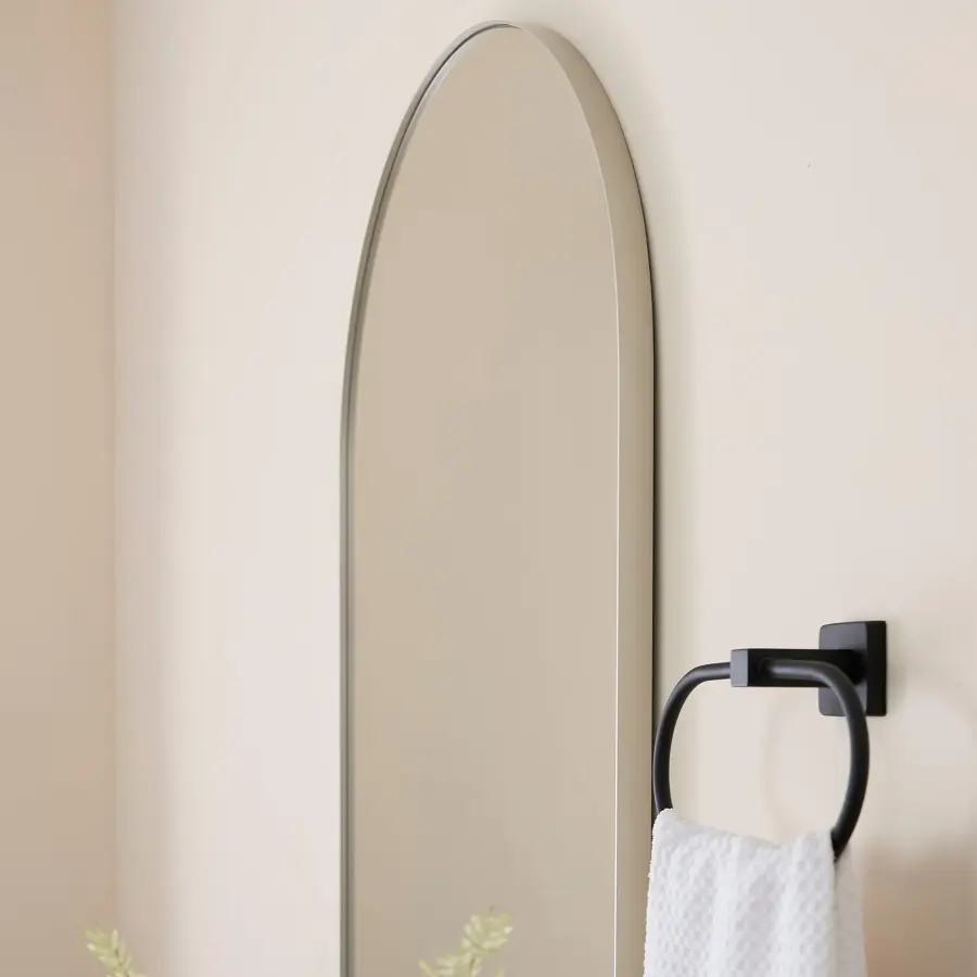24" x 38" Arch Mirror in Silver - Image 5