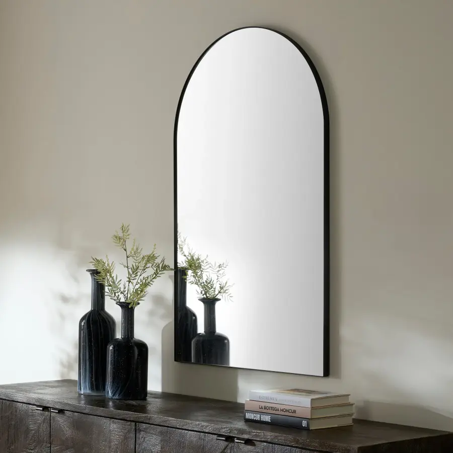 Arch Mirror 29" x 46" - Matte Black - Image 2