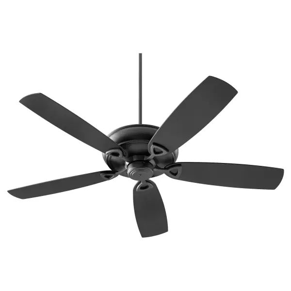 The Alto Patio fan combines form and function with its 62-inch sweep, 5 ABS blades, and 3-speed reversible motor. The sleek textured black finish and 12-degree blade pitch ensure efficient air circulation for outdoor spaces.