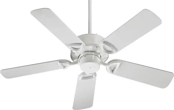 The Estate Patio Fan combines traditional styling with weather-resistant durability. Its 42-inch blade span and wet-listed rating make it ideal for covered patios, porches, and coastal environments where moisture is a concern.