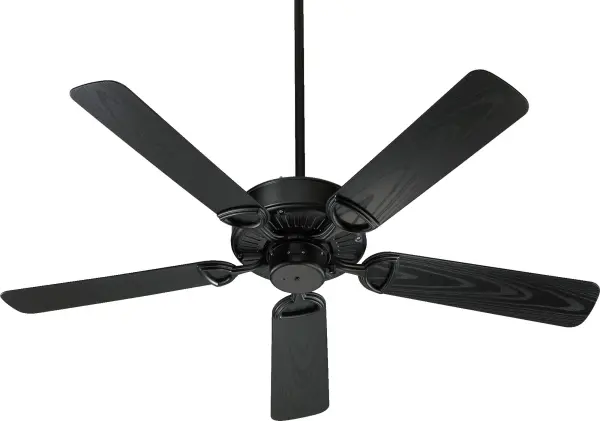 The Estate Patio Fan combines traditional styling with practical durability. Its wet-listed rating makes it ideal for covered patios and outdoor areas, while the classic design fits seamlessly into indoor spaces.