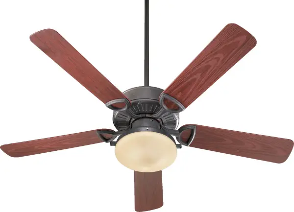 The Estate Patio fan combines timeless traditional design with versatile indoor/outdoor functionality. Its 52-inch span and Toasted Sienna finish deliver reliable airflow with understated elegance.