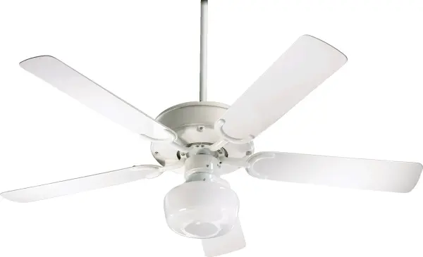 The All-Weather Allure delivers reliable performance for patios and porches with its powder-coated finish and wet-rated construction. This 52-inch fan combines classic design with weather-resistant durability for year-round outdoor comfort. - alternate view