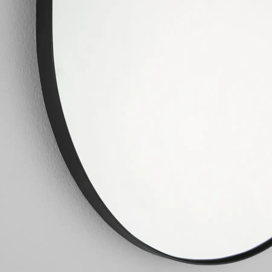 Capsule 20" x 32" Pill-Shaped Mirror in Matte Black - Image 3