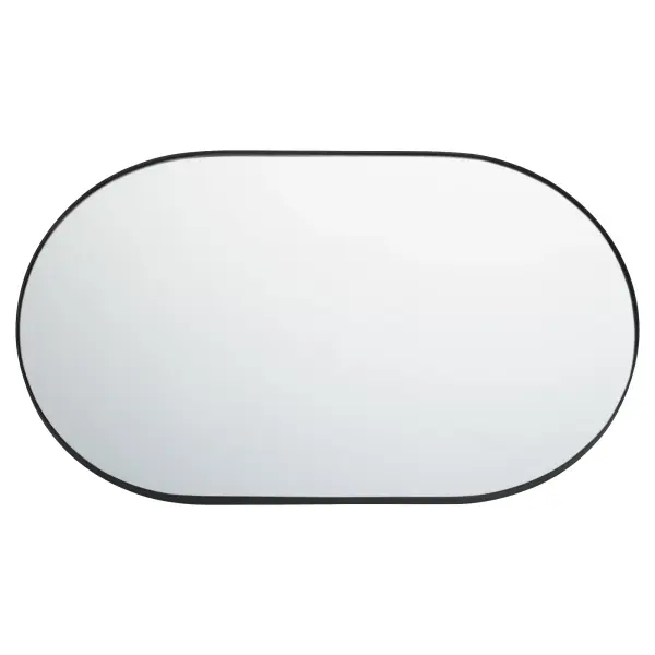 Capsule 20" x 32" Pill-Shaped Mirror in Matte Black - Image 4