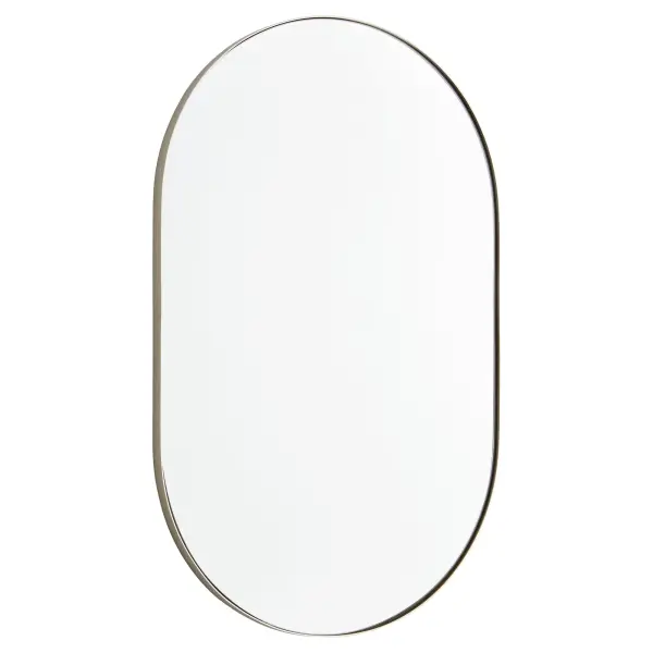 The Capsule mirror brings contemporary style with its distinctive pill-shaped contour and 1-inch extension frame. At 20"x32", it's perfectly sized for bathrooms, bedrooms, and entryways, offering functional elegance at an accessible price point.