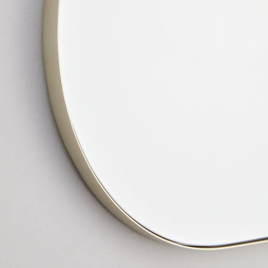 Capsule 20" x 32" Pill-Shaped Mirror in Silver - Image 2
