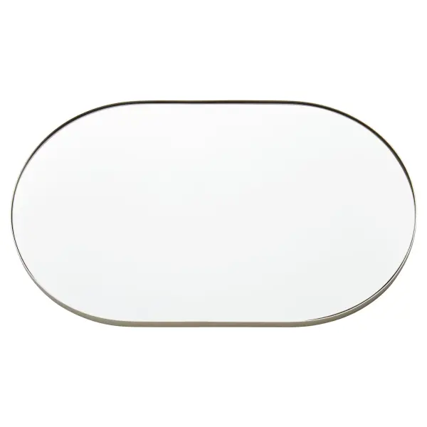 Capsule 20" x 32" Pill-Shaped Mirror in Silver - Image 4