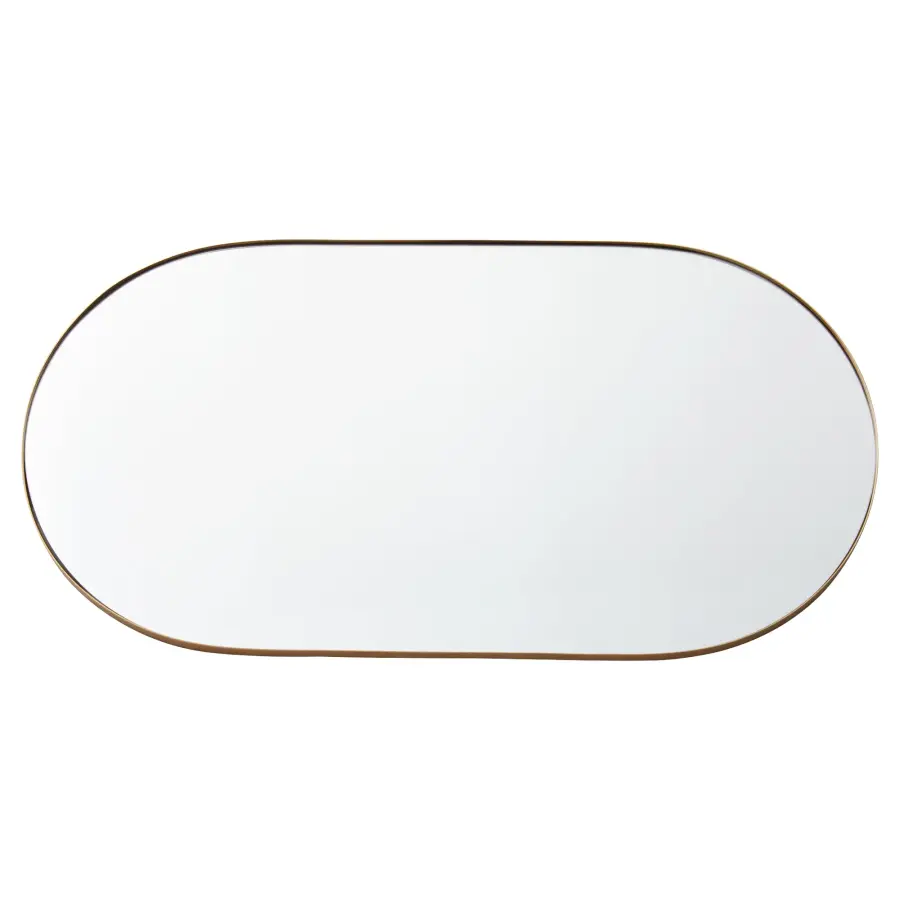 Capsule Gold Pill-Shaped Mirror 21" x 40" - Image 4