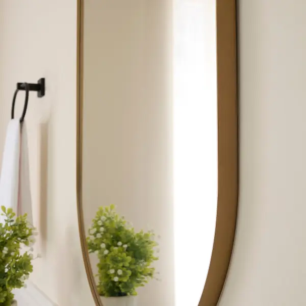 Capsule Gold Pill-Shaped Mirror 21" x 40" - Image 6