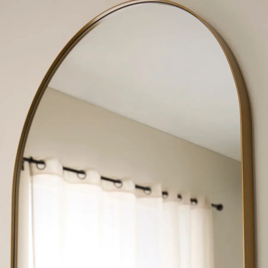 Capsule Gold Pill-Shaped Mirror 21" x 40" - Image 7