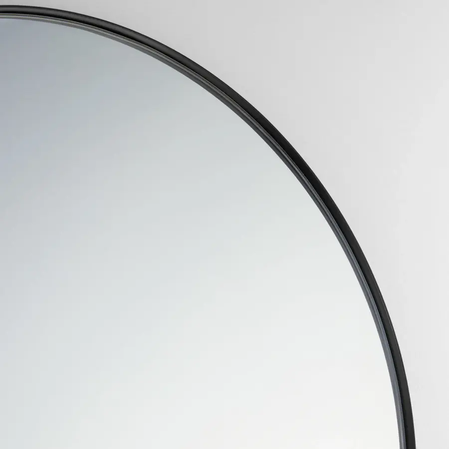Capsule 21" x 40" Wall Mirror in Matte Black - Image 2