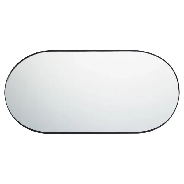 Capsule 21" x 40" Wall Mirror in Matte Black - Image 4