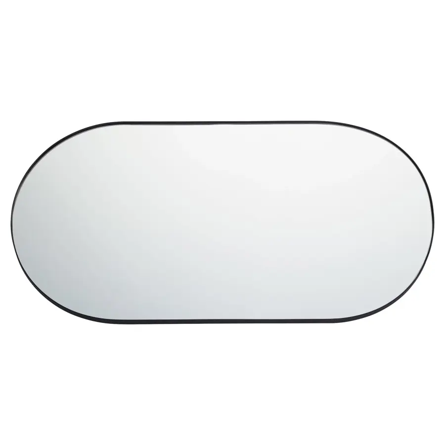 Capsule 21" x 40" Wall Mirror in Matte Black - Image 4