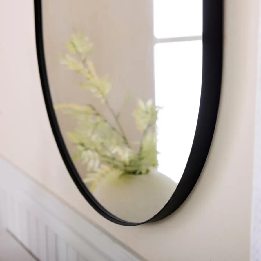 Capsule 21" x 40" Wall Mirror in Matte Black - Image 6
