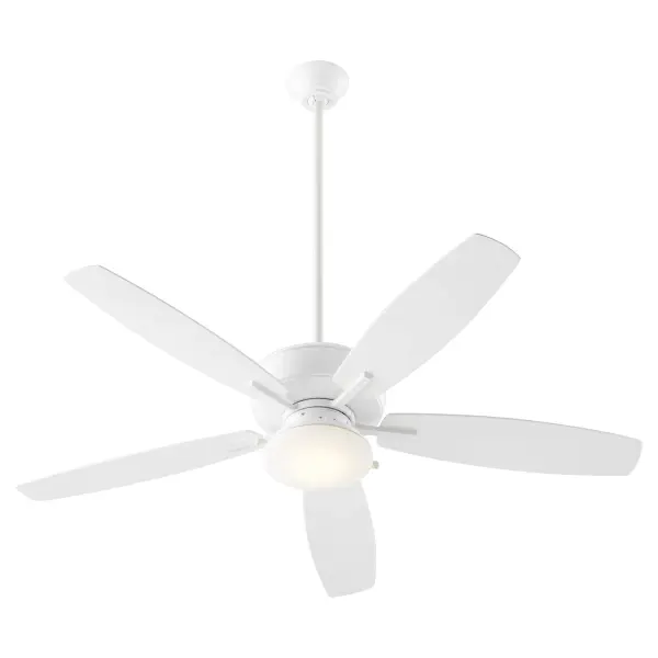 The Breeze Patio Plus combines weather-resistant durability with integrated LED lighting and a powerful 3-speed motor. Its 52-inch blade sweep provides excellent air circulation for medium to large outdoor areas. - alternate view