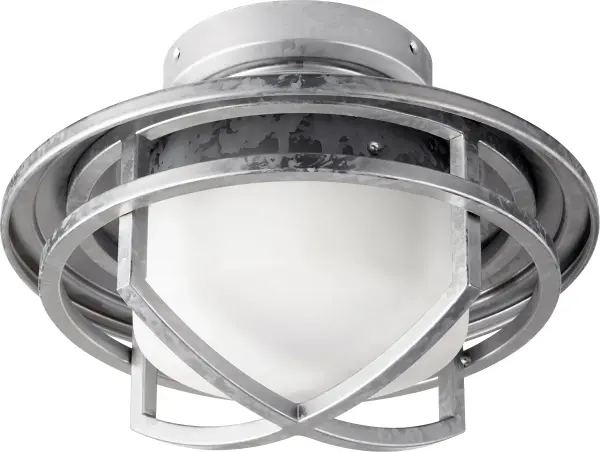 The Windmill LED Cage Kit transforms ceiling fan lighting with architectural sophistication. Its galvanized finish and sculptural cage design deliver industrial charm while the frosted diffuser ensures clean, efficient LED illumination.
