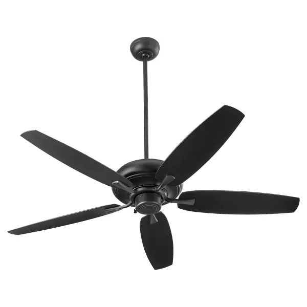 The APEX 56" patio fan combines durability with style, featuring 100% ABS plastic construction and wet-listing for outdoor use. Its 5-blade design and 3-speed motor deliver reliable comfort in any outdoor living space.