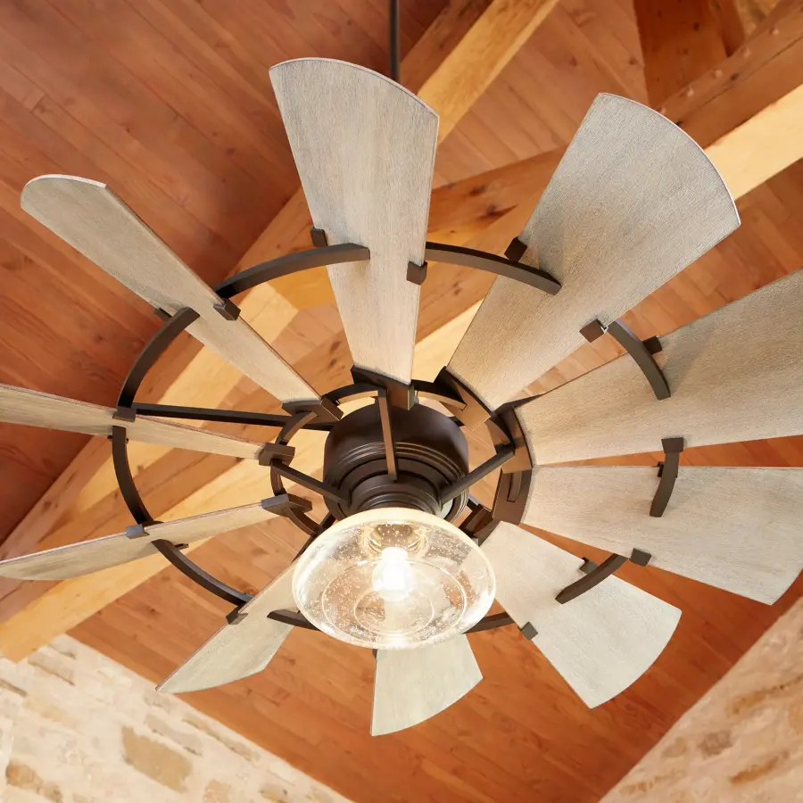 Windmill 44" Oiled Bronze Indoor/Outdoor Ceiling Fan - Image 5