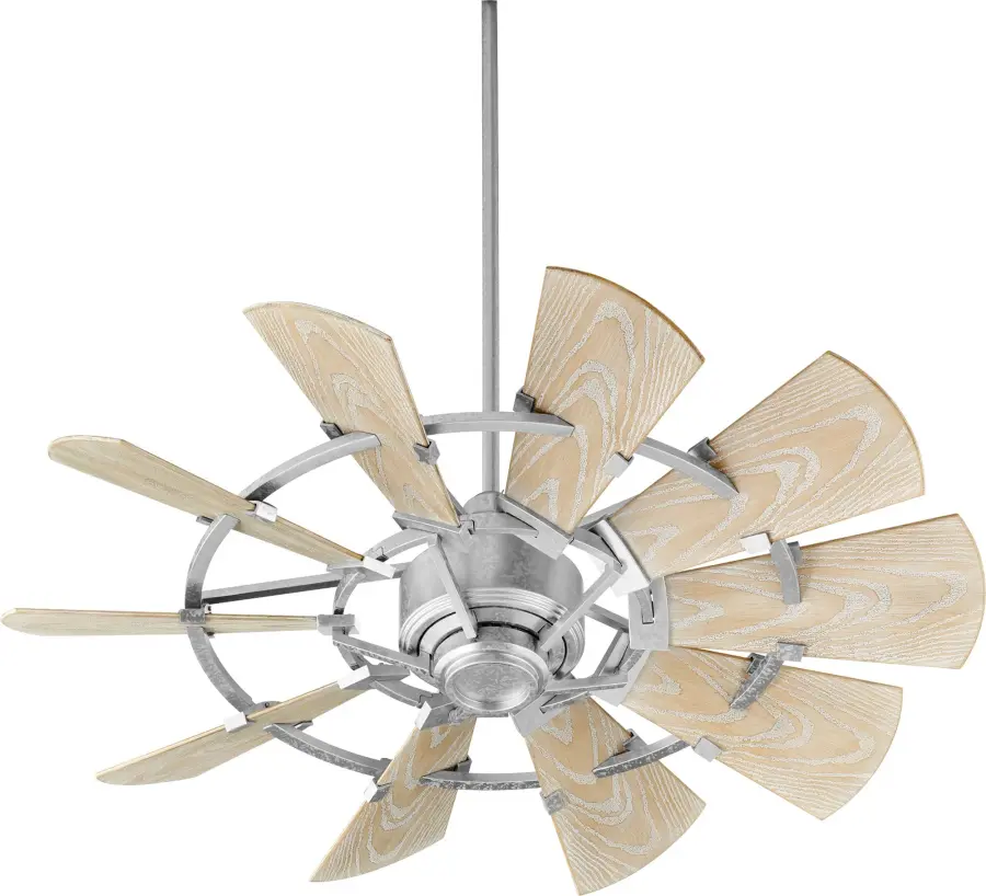 Windmill 44" Galvanized Indoor/Outdoor Ceiling Fan - Image 1