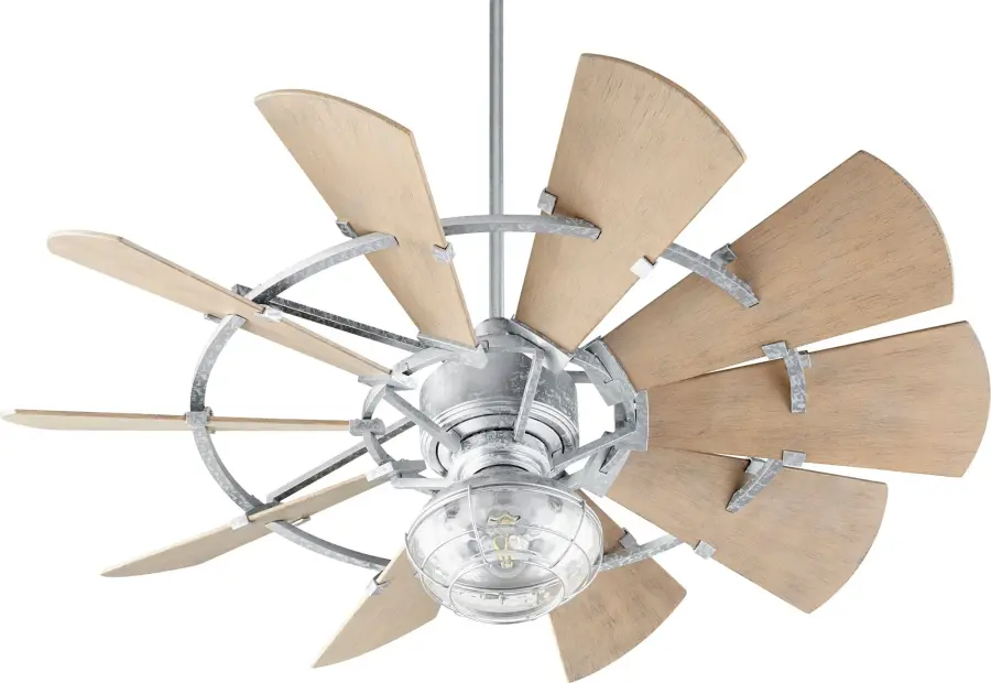 Windmill 52" Galvanized Indoor/Outdoor Ceiling Fan - Image 2