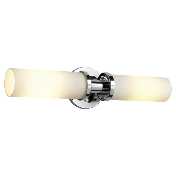 Collection: PEBBLE Finish: Polished Chrome Glass: White Opal Glass Width: 20.50" Height: 4.25" Weight: 5.00 lb Extension from Wall: 4.00" Number of Bulbs: 2 Maximum Wattage: 60.00 W Bulb Type: T10 Bulb Base: Medium Voltage: 120.00 V Material: Steel Country of Origin: China Safety Listing: UL, ETL Safety Rating: Damp Manufacturer Warranty: 1 year from date of purchase - alternate view
