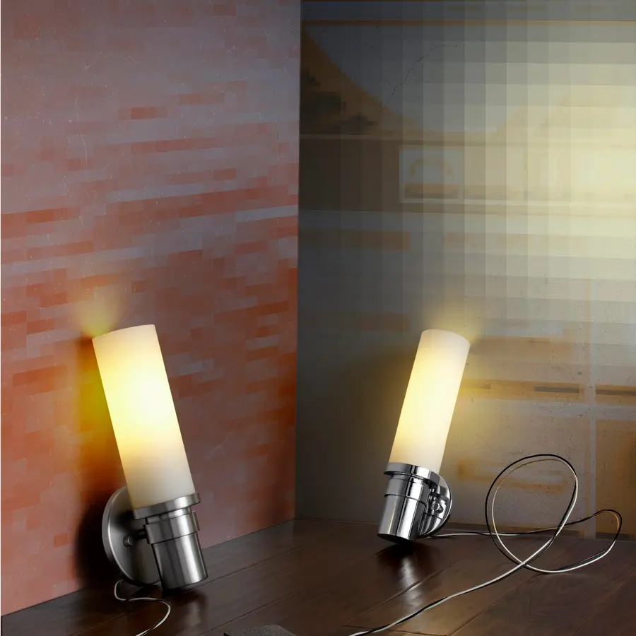 Pebble One Light Wall Sconce in Satin Nickel - Image 6
