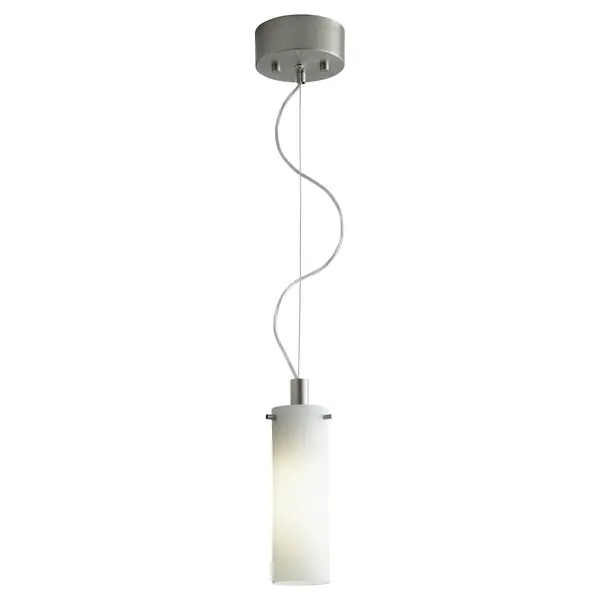 The Lotus mini pendant delivers focused task lighting in a sleek, space-efficient design. Its compact 3.25-inch width and white opal glass shade make it ideal for tight spaces requiring functional illumination. - alternate view