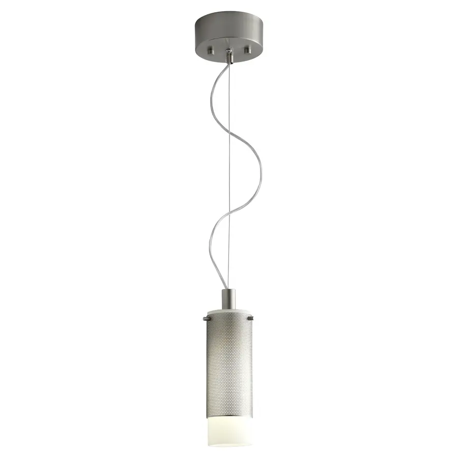 Lotus One Light Mini Pendant in Satin Nickel - Image 3