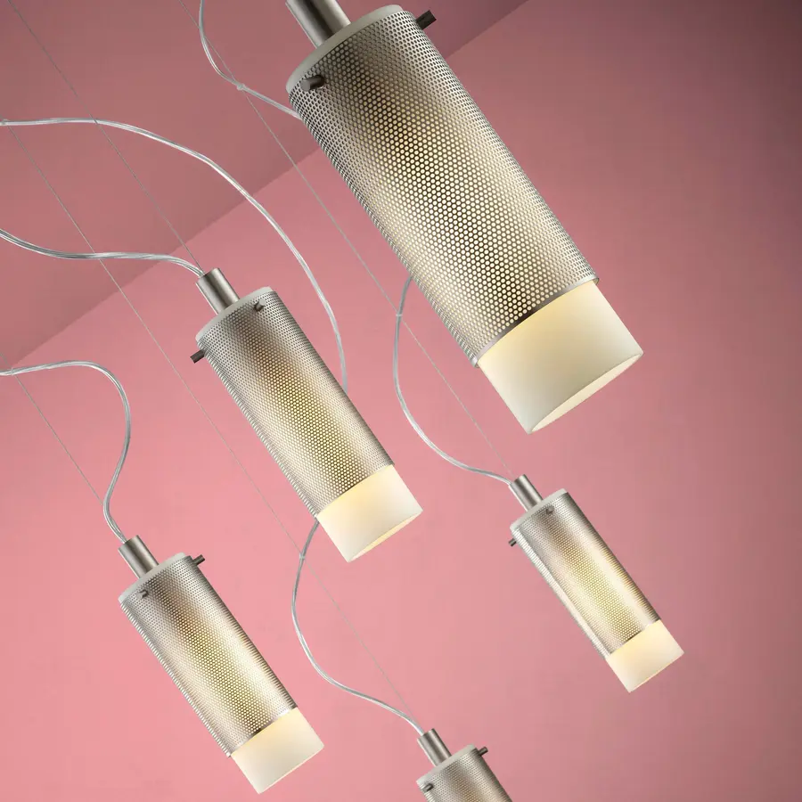 Lotus One Light Mini Pendant in Satin Nickel - Image 5