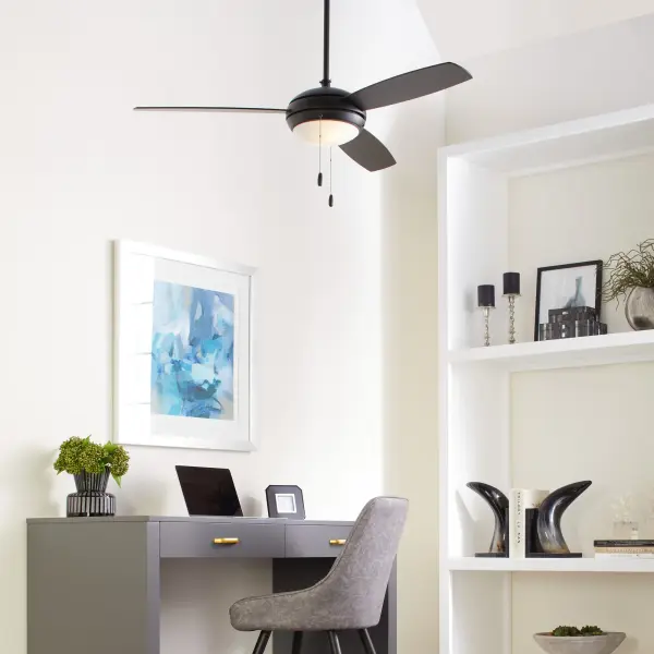 Expo 52" Three-Blade Matte Black LED Ceiling Fan - Image 6