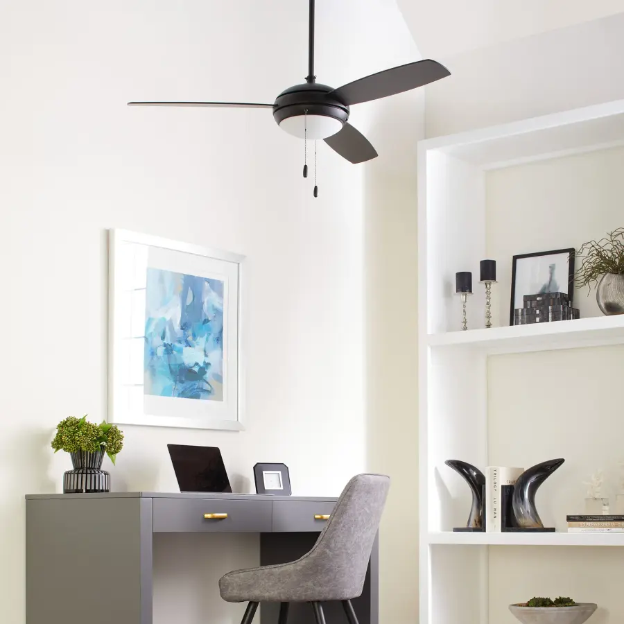Expo 52" Three-Blade Matte Black LED Ceiling Fan - Image 7