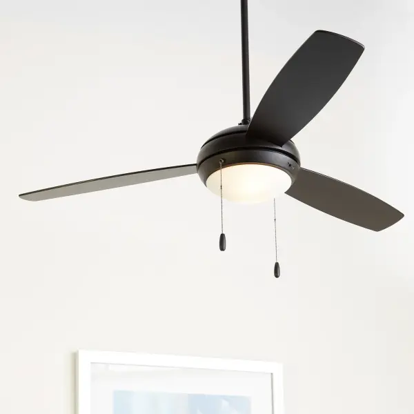 Expo 52" Three-Blade Matte Black LED Ceiling Fan - Image 9