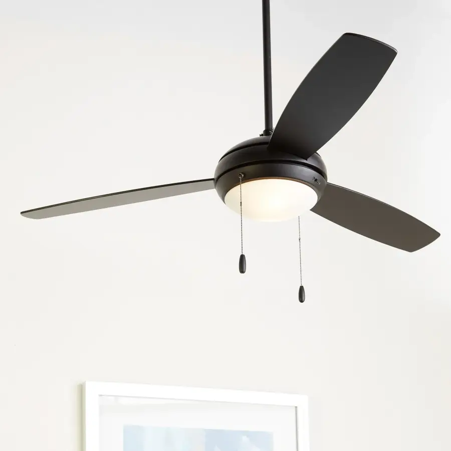 Expo 52" Three-Blade Matte Black LED Ceiling Fan - Image 9